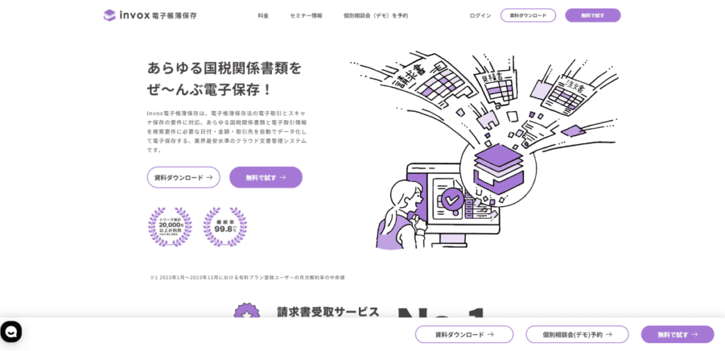 invox電子帳簿保存